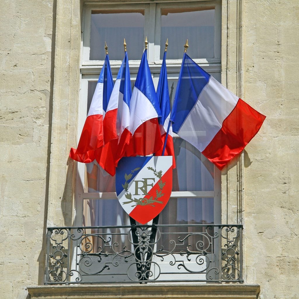France flags