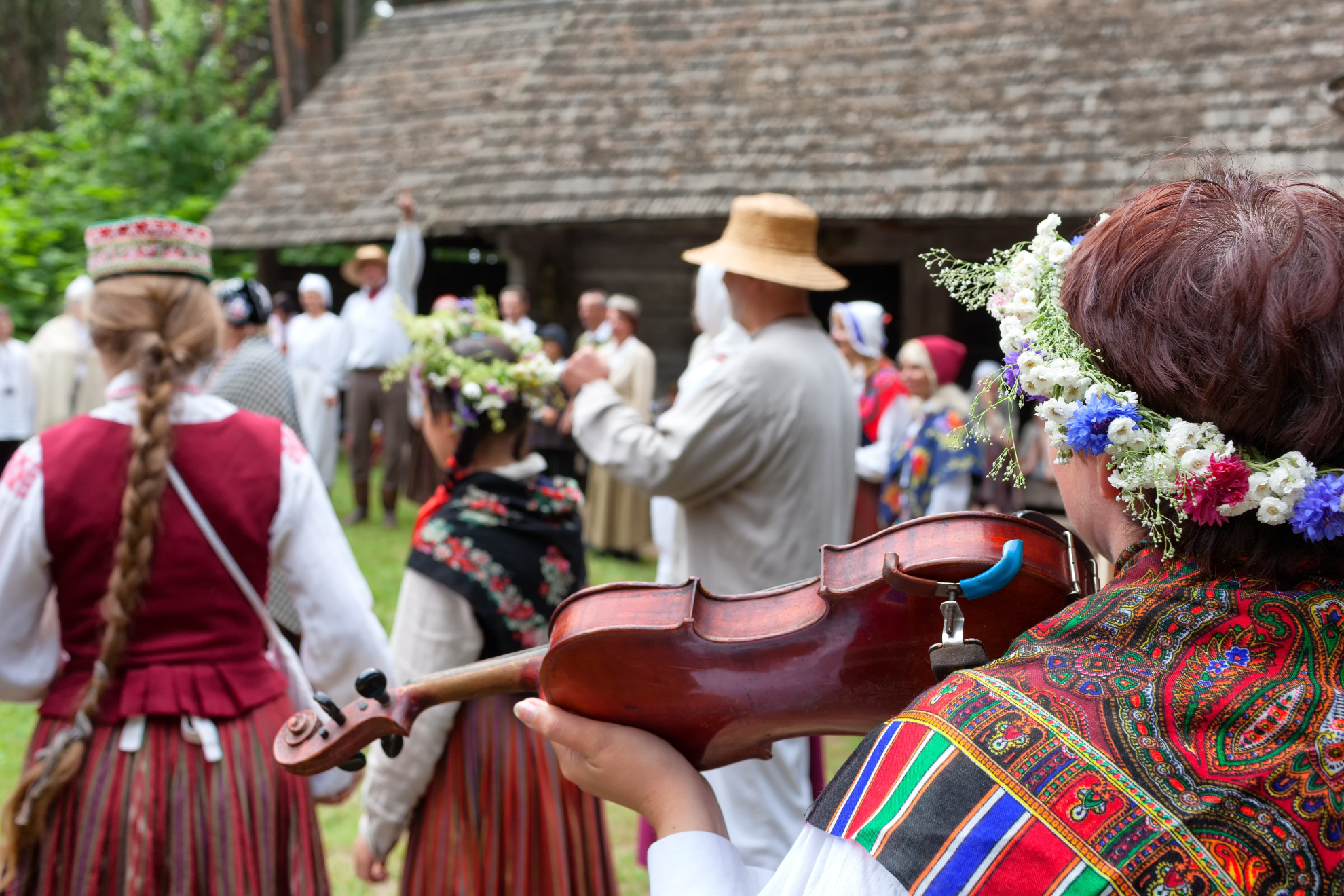 People on holiday in Latvia